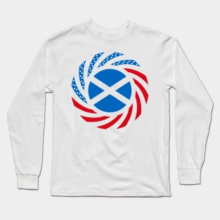 Scottish American Multinational Patriot Flag Series Long Sleeve T-Shirt